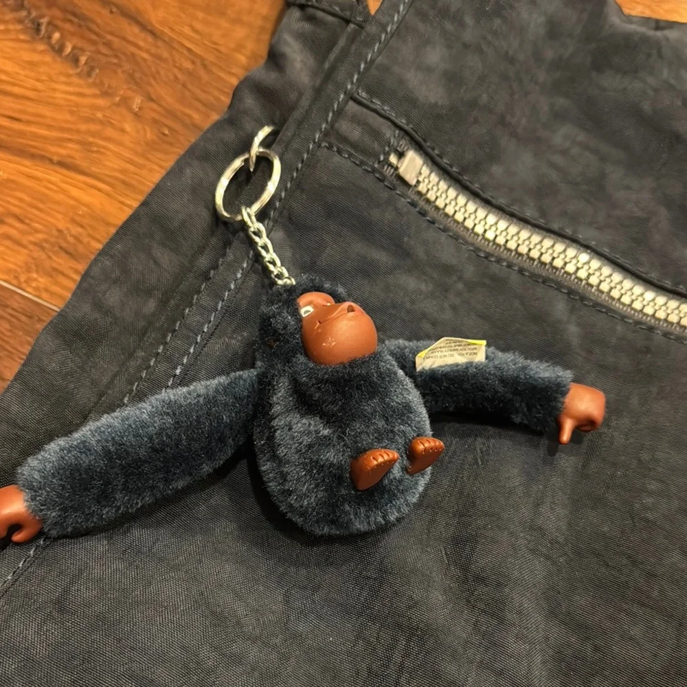 Kipling Navy Messenger Bag with Charm